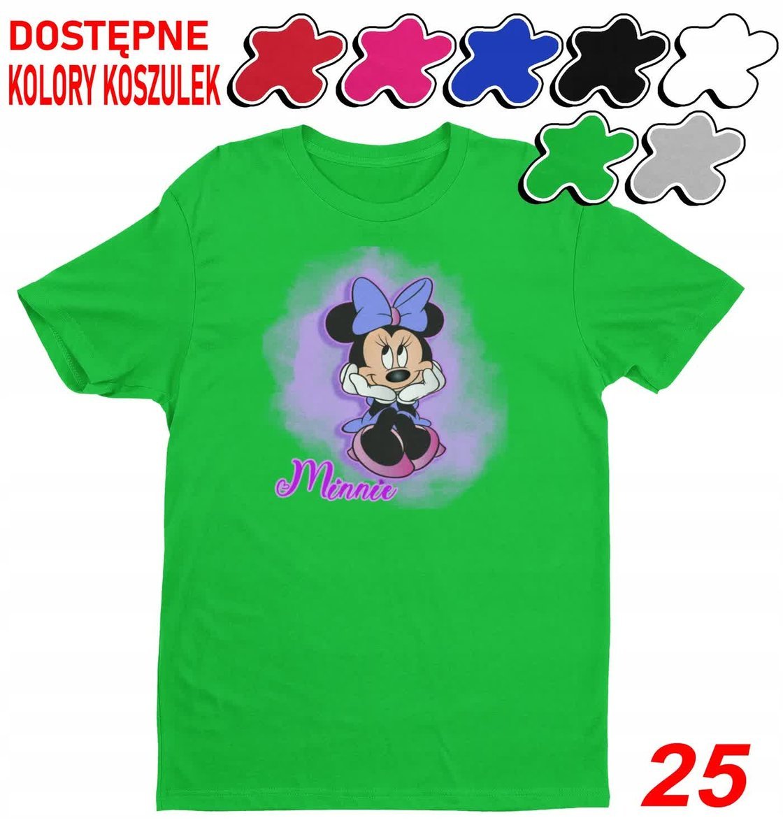 Dziecięca Koszulka Z Nadrukiem Duży Wybór Myszka Miki Różne -M 134-140