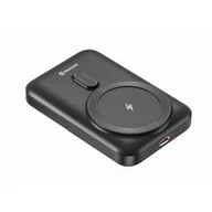 Powerbanki - Bezprzewodowy powerbank Swissten POWER BANK PD 20W 10000 mAh Kolor: czarny - miniaturka - grafika 1