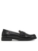 Buty dla chłopców - Tommy Hilfiger Półbuty T3B4-33173-1355 S Czarny - miniaturka - grafika 1