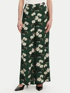 Spodnie damskie - French Connection Spodnie palazzo 74YBJ Zielony Regular Fit - miniaturka - grafika 1