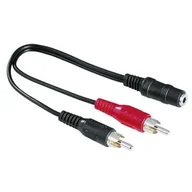 Kable - Hama Kabel Jack 3.5 mm 2x Cinch 0.1 m 99043254 99122375 (S2WUHW-448) - miniaturka - grafika 1