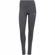 Legginsy - Legginsy damskie adidas Essentials High-W szare H07783 XS - miniaturka - grafika 1