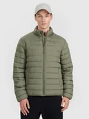 Kurtki męskie - 4F Kurtka puchowa z wypełnieniem syntetycznym męska - khaki 3XL - miniaturka - grafika 1