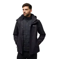 Kurtki męskie - Męska kurtka 3w1 Jack Wolfskin ROMBERG 3IN1 JKT M Phantom - S - miniaturka - grafika 1