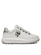 Sneakersy damskie - KARL LAGERFELD Sneakersy KL67530 Biały - miniaturka - grafika 1