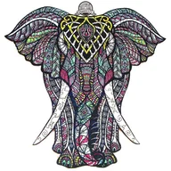 Puzzle - Drewniane Puzzle Antyczny Mamut A4 - miniaturka - grafika 1