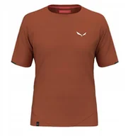 Koszulki męskie - Koszulka szybkoschnąca Salewa Pedroc Dry Hyb T-Shirt - bombay brown rozmiar: s - miniaturka - grafika 1