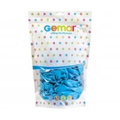 Balony i akcesoria - Balony pastelowe błękitne 33cm 50szt - Godan - miniaturka - grafika 1