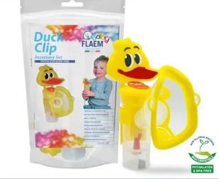 FLAEM Zestaw dla dzieci nebulizator RF7 Plus MR DUCK z maseczką - Inhalatory i akcesoria - miniaturka - grafika 1