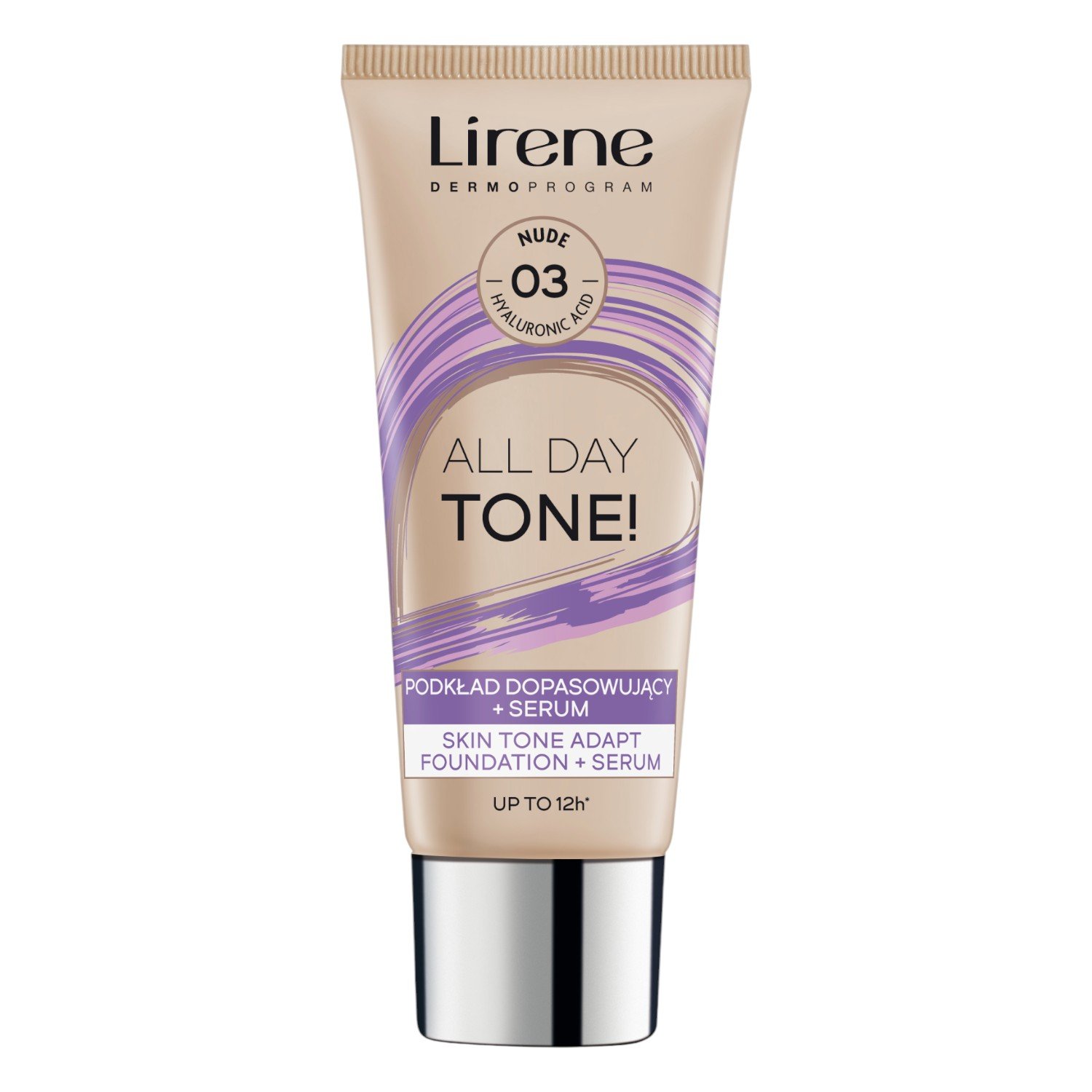 Lirene All Day Tone Podkład dopasowujący + serum, Nude