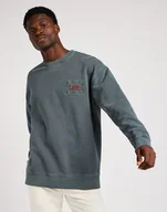 Bluzy męskie - Męska bluza nierozpinana Lee CORE LOOSE SWS L - miniaturka - grafika 1