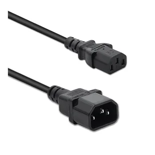 Kabel zasilający Qoltec do UPS IEC C13/C14 3x1.0mm2 1.5m 50459 - Kable komputerowe i do monitorów - miniaturka - grafika 1