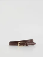 Paski - Reserved - Pasek z łączonych materiałów - brązowy - miniaturka - grafika 1