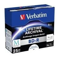 Nośniki danych - Verbatim BluRay M-DISC BD-R 25 GB x4 5 szt. Inkjet Printable - miniaturka - grafika 1