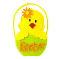 Wielkanoc - Koszyczek filcowy kurczak 18 x 11 cm - miniaturka - grafika 1