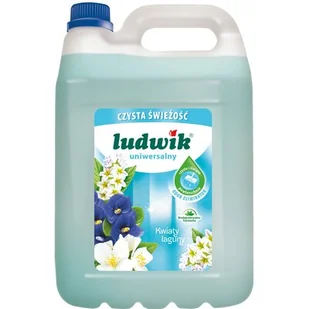 Ludwik Inco Płyn uniwersalny odor eliminator kwiat laguny 5l - Środki do podłóg i mebli - miniaturka - grafika 1