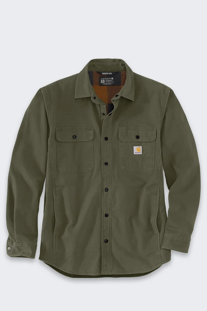 Koszula Carhartt Rugged Flex Canvas Fleece Basil