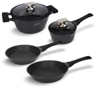 Zestawy garnków i patelni - Zestaw garnków i patelni 6 el. Black Stone Zwieger - miniaturka - grafika 1