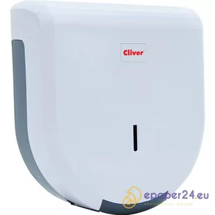 Podajnik do papieru toaletowego Cliver biało-szary - Dozowniki papieru i mydła dla firm - miniaturka - grafika 1