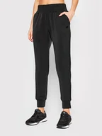 Spodnie sportowe damskie - 4F Spodnie dresowe H4Z22-SPDD015 Czarny Regular Fit - miniaturka - grafika 1