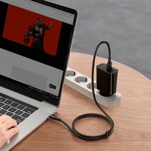 Baseus szybka ładowarka sieciowa USB / USB Typ C VOOC Quick Charge 4.0+ Power Delivery 3.0 + kabel USB - USB Typ C 1m czarny (TZCCFS-H01) - Ładowarki do telefonów - miniaturka - grafika 5