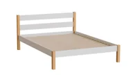 Łóżka - Łóżko Inka 140X200 Biały / Dąb Naturalny - miniaturka - grafika 1