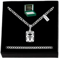 Biżuteria dla dzieci - Naszyjnik Na Komunię Dla Chłopca + Grawer - miniaturka - grafika 1