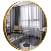 Lustra - LUSTRO ŁAZIENKOWE OKRĄGŁE W RAMIE 50 60 70 80 CM - miniaturka - grafika 1