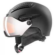 Kaski narciarskie - Uvex Hlmt 600 Visor Ski Helmet Black Mat 59-61 cm 19/20 - miniaturka - grafika 1