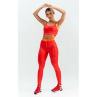 Legginsy - Legginsy damskie LABELLAMAFIA LEGGING DANGEROUS RED - miniaturka - grafika 1