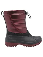 Kozaki damskie - Kangaroos Kozaki zimowe "K-Ben" w kolorze ciemnoczerwono-czarnym - miniaturka - grafika 1