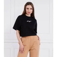 Koszulki i topy damskie - HUGO T-shirt Cropped Tee_3 | Cropped Fit - miniaturka - grafika 1