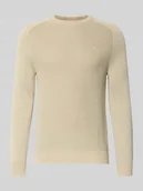 Swetry męskie - Sweter o kroju regular fit z czystej bawełny Model 'FLEET' - miniaturka - grafika 1