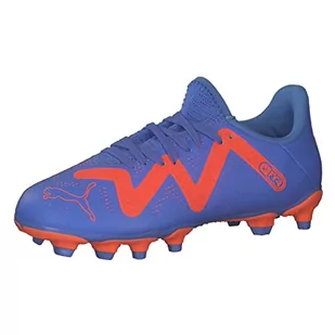 PUMA Future Play FG/AG JR buty piłkarskie, niebieski, błyszczący, biały, pomarańczowy, 40 EU - Piłka nożna - miniaturka - grafika 1