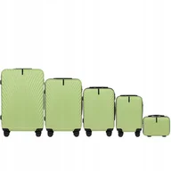 Walizki - WINGS pojemny TWARDY zestaw walizek na kółkach ABS + podróżnych BAGAŻ - miniaturka - grafika 1