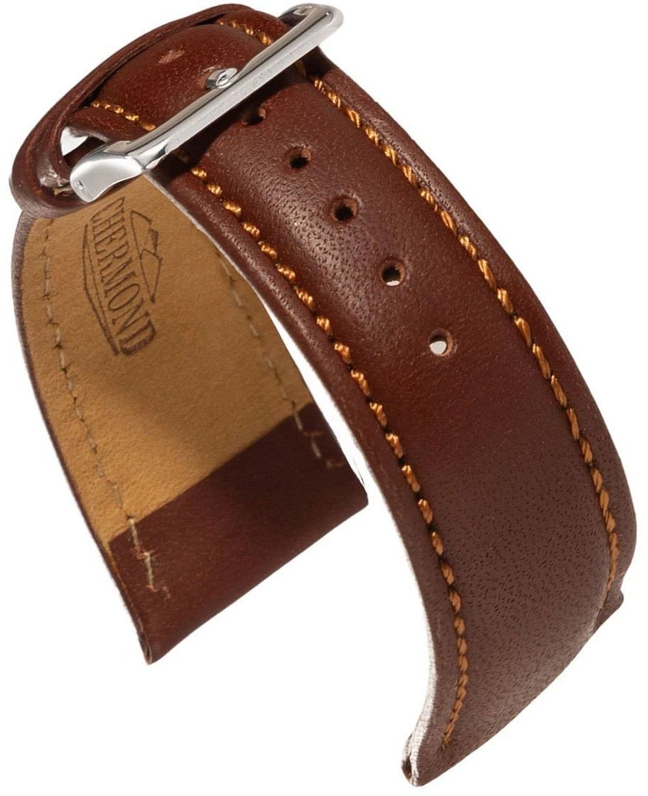 Skórzany pasek do zegarka 22 mm Chermond A255.18 brązowy