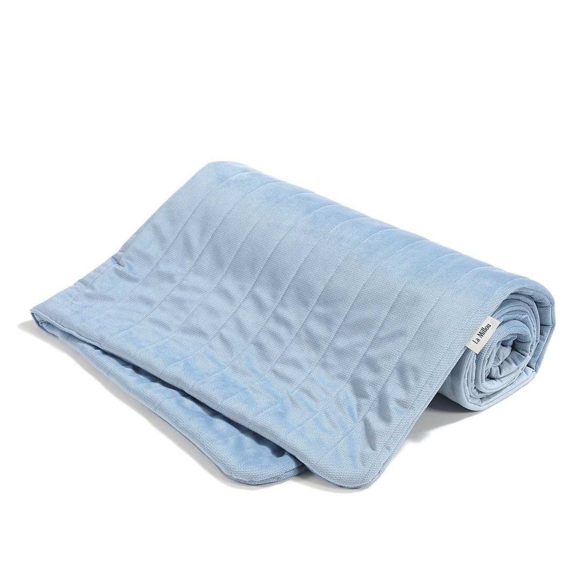 La Millou Ciepły Koc Velvet Pure WIND BLUE L
