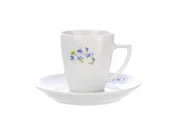 Filiżanki - Filiżanka ze spodkiem 0,1 L / 12 cm Lubiana - Beata/Sonia 7218 Niezapominajka - miniaturka - grafika 1