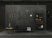 Płytki ceramiczne - Płytka Gresowa Silk Stone Black Chiffon 60x60x0,6 cm - miniaturka - grafika 1