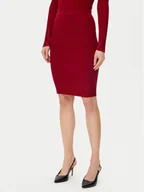 Spódnice - Guess Spódnica ołówkowa W5RD83 Z2Y50 Czerwony Slim Fit - miniaturka - grafika 1