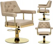 Fotele fryzjerskie - Fotel fryzjerski do salonu hydrauliczny Ezra - miniaturka - grafika 1