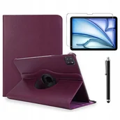 Etui do tabletów - ETUI OBROTOWE + SZKŁO + RYSIK do Apple iPad Air 10,9"/11" M2 2024/M3 2025 - miniaturka - grafika 1