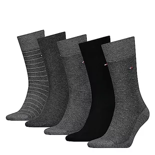Tommy Hilfiger Skarpety męskie w pudełku prezentowym, Ciemnoszary melanż, 40-42 EU - Skarpetki męskie - miniaturka - grafika 1