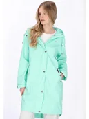 Kurtki i kamizelki sportowe damskie - Schmuddelwedda Płaszcz przeciwdeszczowy w kolorze miętowym - miniaturka - grafika 1