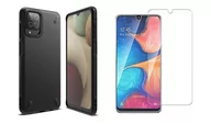 Etui i futerały do telefonów - Etui Ringke Onyx Czarny + Szkło Ochronne do Samsung Galaxy A12 / M12 - miniaturka - grafika 1