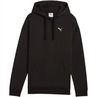 Bluzy damskie - Bluza damska Puma ESS Comfort Hoodie FL czarna 682384 01 XL - miniaturka - grafika 1