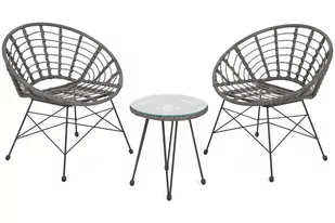 Meble ogrodowe technorattanowe Loreto Grey / Grey - Meble ogrodowe - miniaturka - grafika 3