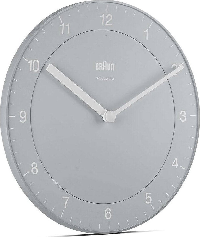 Braun Zegar radiowy ścienny Braun BC06G-RC szary .
