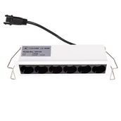 Lampy ogrodowe - Podtynkowa lampa sufitowa X-LINE H0136 Maxlight LED 8W 3000K prostokąt biały czarny - miniaturka - grafika 1