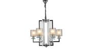 Lampy sufitowe - Lumina Deco Deco NOWOCZESNA LAMPA WISZĄCA CHROMOWANA MANHATTAN LDP 8012-6 (CHR) - miniaturka - grafika 1